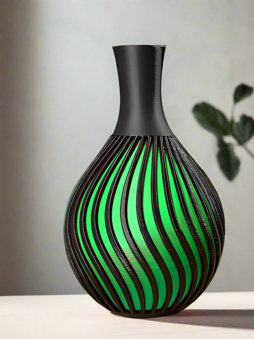 SpiraLux – Designer Spiral Vase Set (Set of 2)